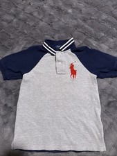 polo ralph lauren big pony ragazzo taglia small 8 grigio