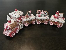 Christmas Gingerbread Train Holiday Decorativ...