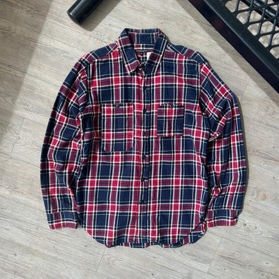 Engineered Garments NY | Plaid Flannel Reverse Pocket Button Down Shirt sz M