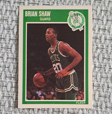 Fleer 1989-90 Brian Shaw Rookie Base Set #14 Boston Celtics Basketball Card. rookie card picture