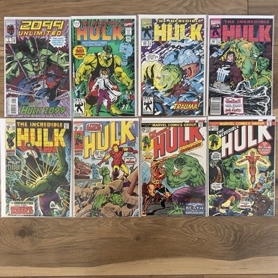 Marvel Comic Lot (8) Bronze & 90s Hulk 2099 Harpy 1st Ap Warlock Iron Man Battle