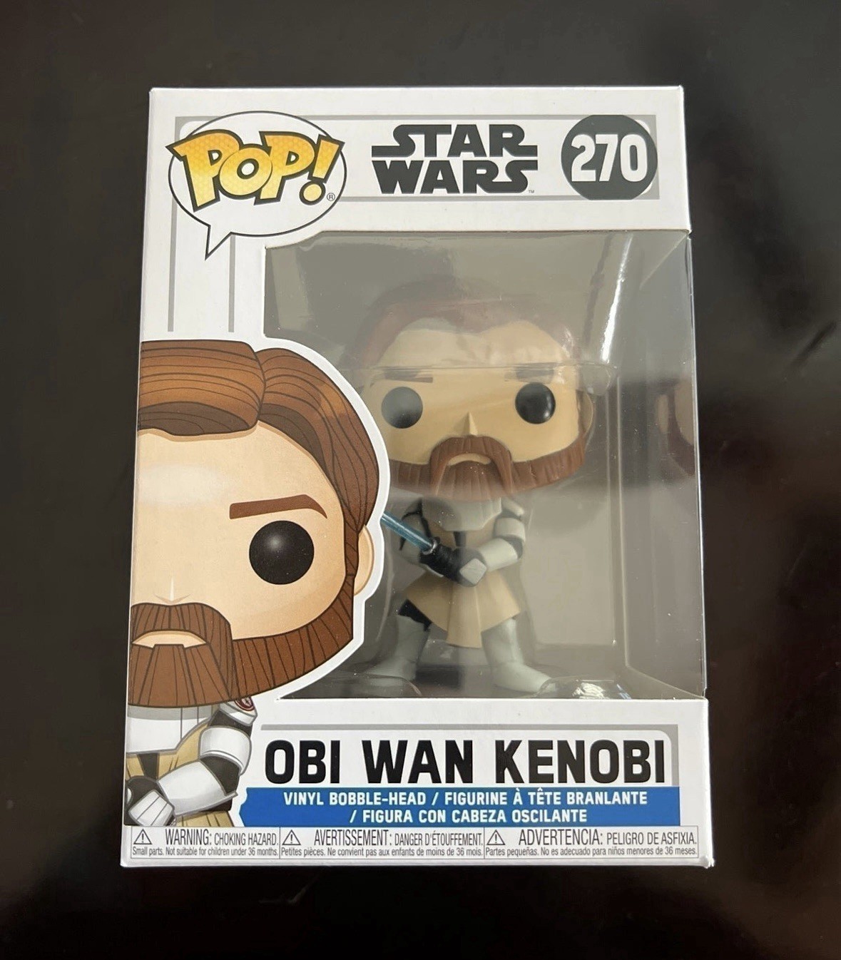 Disney Star Wars Clone Wars Obi Wan Kenobi Funko Pop! Protector Pop 270 in