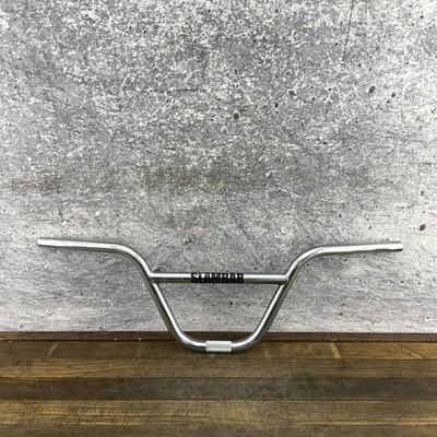 S&M Slambar Chrome Handlebar BMX 2-Piece Crossbar Knurled Clamp