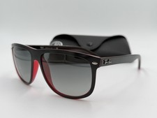 RAY BAN Sunglasses RB4147 6171/87 Black; Red/Gray AUTHENTIC ITALY