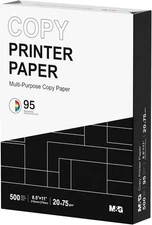 M&G Copy Printer Paper, 8.5 x 11, 20lb, 1 Ream (500 Sheets), 95 Bright, White 