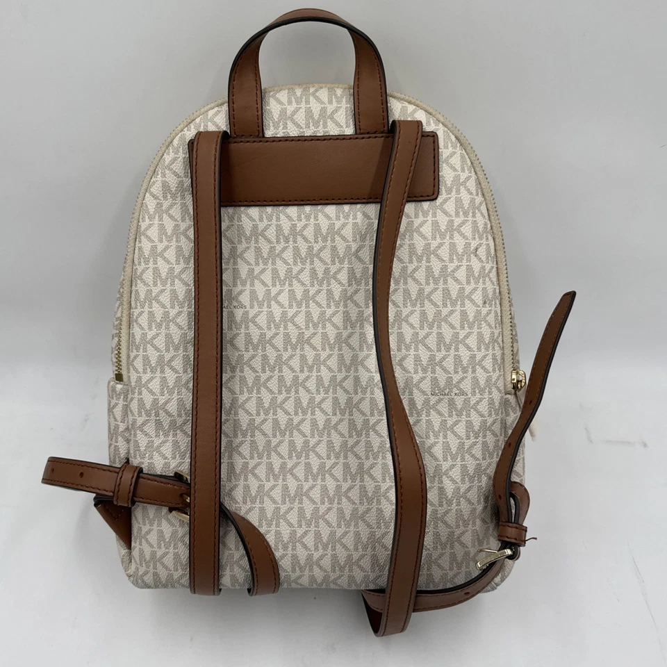 Mochila Michael Kors Erin Mujer Mediana Monograma Marrón Vainilla 35F0GERB2V Foto 2 de 4