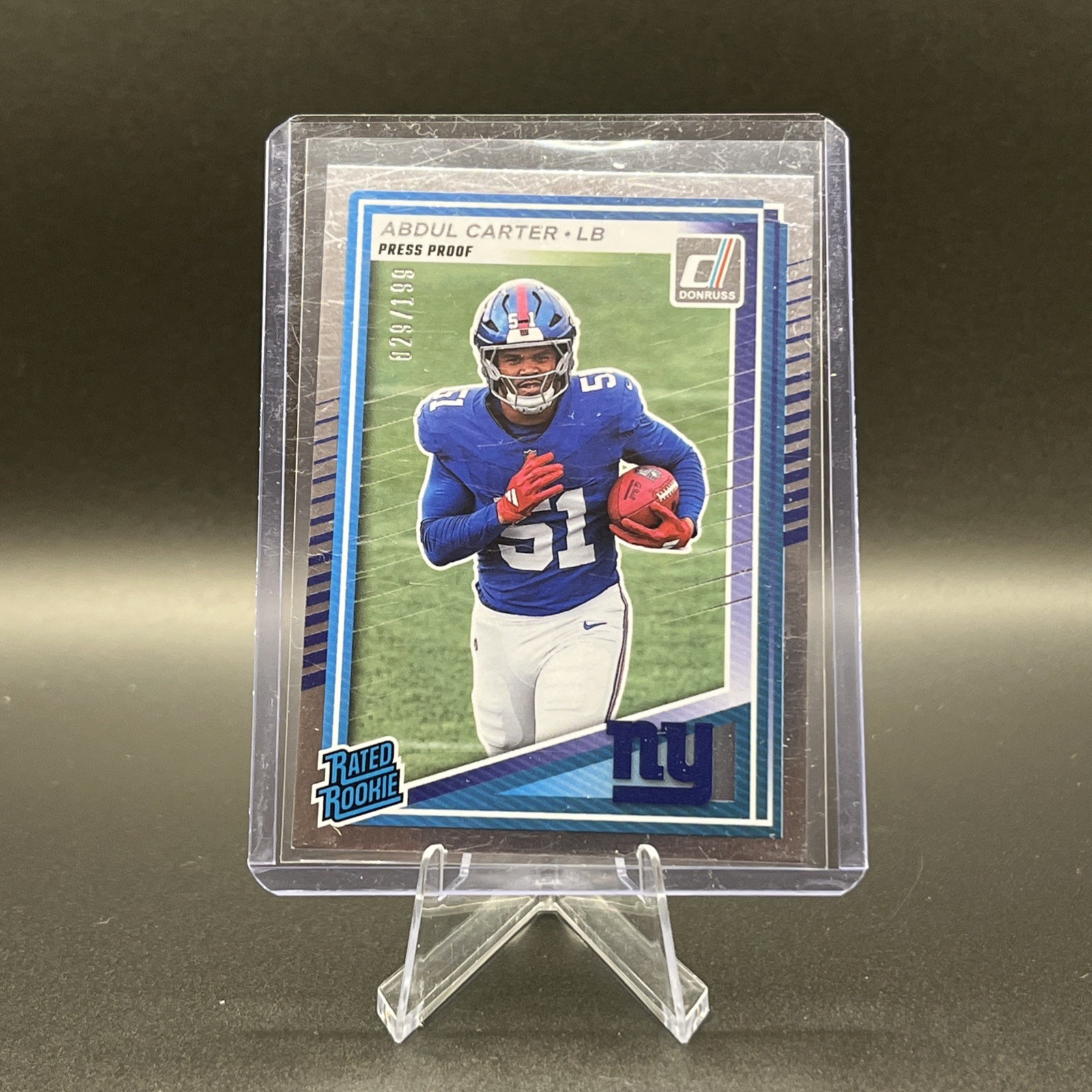 2025 Panini Donruss - Rated Rookie Abdul Carter Press Proof Silver /199 (RC)