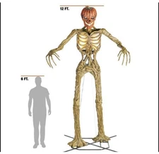 New Home Depot Home Accents Holiday 12 Ft. Inferno Pumpkin Skeleton 2024 Retired