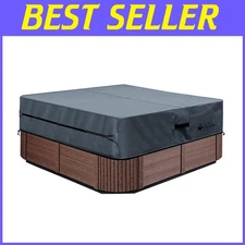 Year-Round Waterproof Hot Tub Cover - 91''x91''x20'' for Ultimate Protection