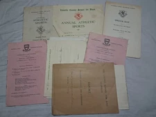Job Lot Vintage Welsh School Ephemera including Llanelly - Reports, Sports