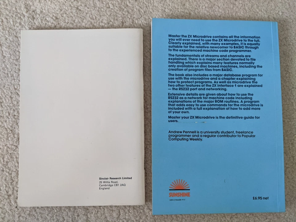 Sinclair ZX Spectrum Microdrive And Interface 1 Manual & Master Your Microdrive - Image 2 of 3