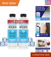Ice Machine Cleaner Descaler - 8 Fl Oz - Pack of 2-8 Total Uses - Nickel-Safe...