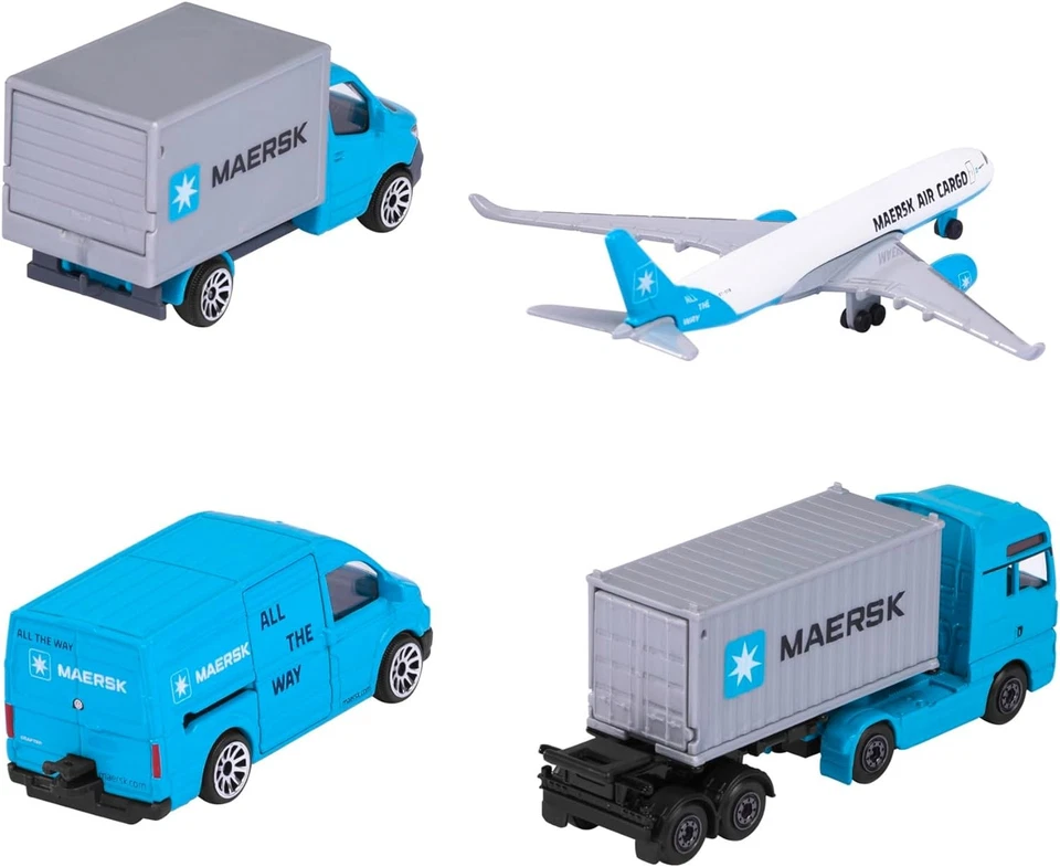 Majorette 212057290 MAERSK Transport Vehicles (Gift Set) Airplane, truck Die-cas - Image 4 of 4