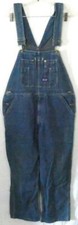Big Smith Blue Denim Bib Overalls 36x30 Cotton