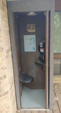 Antique Phone Booth (Phone Included)