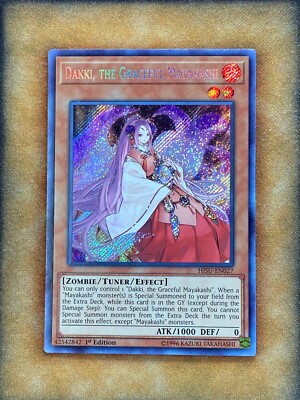 Yugioh Dakki, the Graceful Mayakashi HISU-EN027 Secret Rare 1st Ed NM | eBay Yugioh Dakki, the Graceful Mayakashi HISU-EN027 Secret Rare 1st Ed NM | eBay
