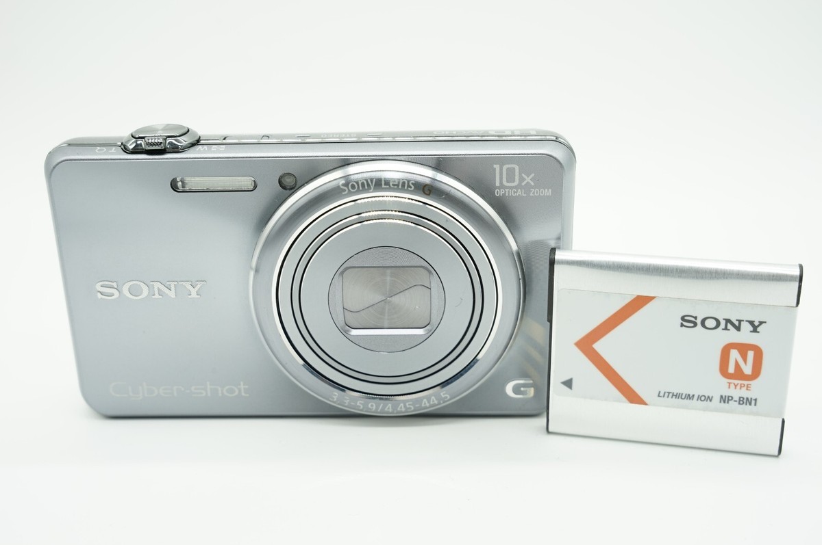 Sony Cyber-shot DSC-WX100 Silver Compact Digital Camera Used