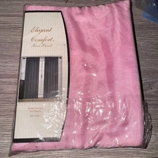 Elegant Comfort Dusty Rose Sheer Panel Curtains 40 X 84” M21