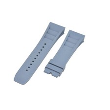 27mm Gray Rubber Watch Strap For Richard Mille RM011,RM030,RM010,RM055,RM53
