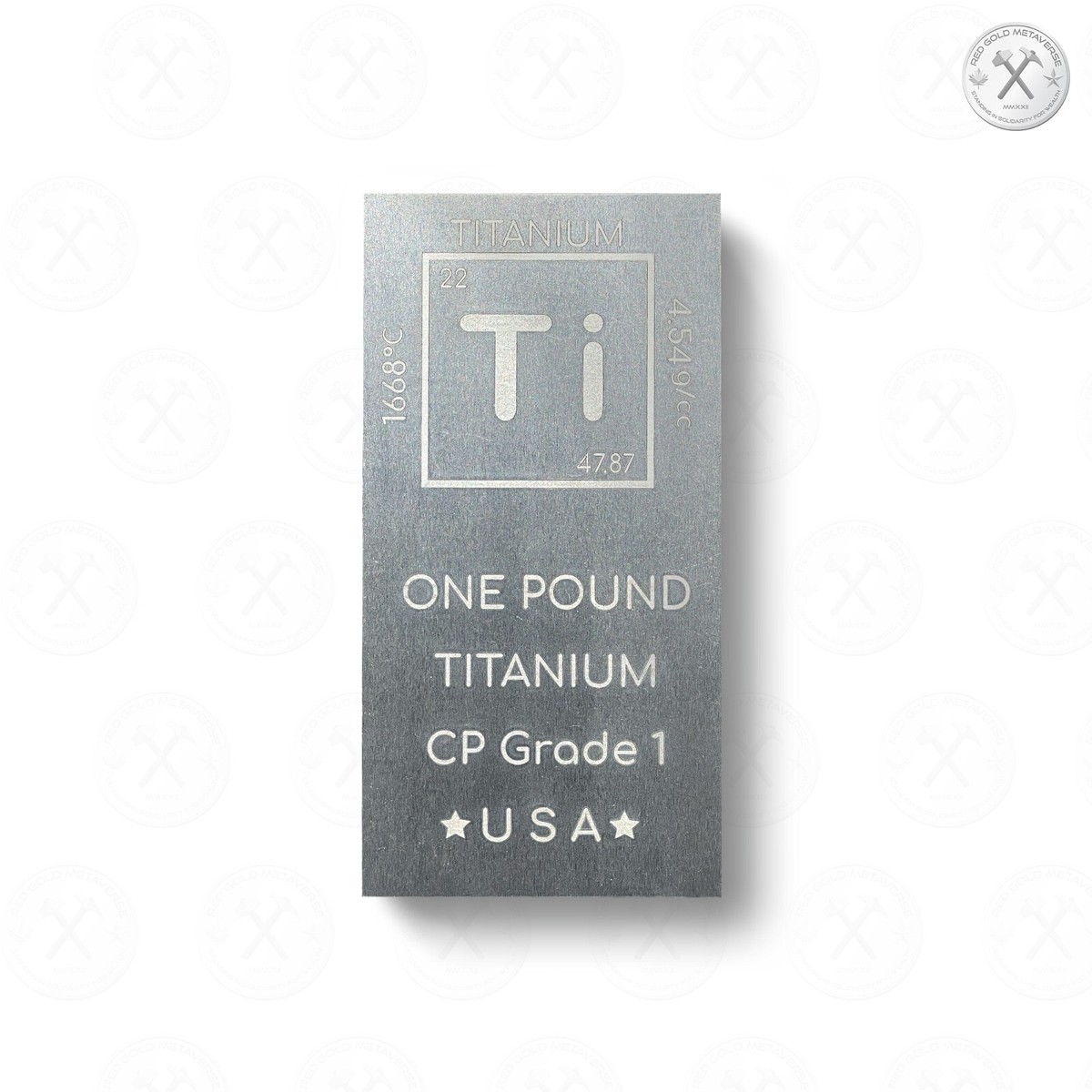 1 lb Titanium Investment Bar - Chemistry Element Design - CP Grade 1 (454  g) | eBay