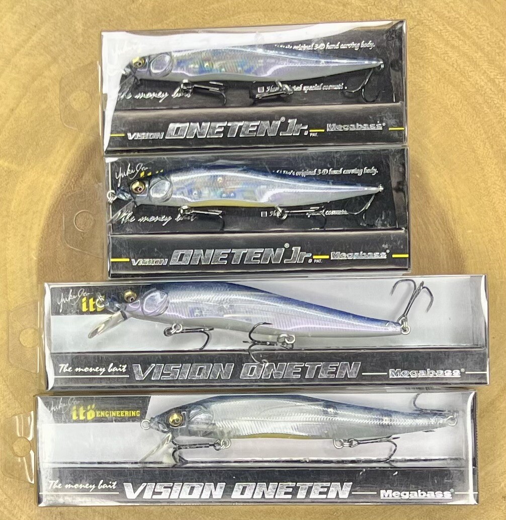 Megabass (Lot Of 4) Ito Vision 110 Jr. & 110 Suspending Jerkbaits, Free Shipping - Image 12