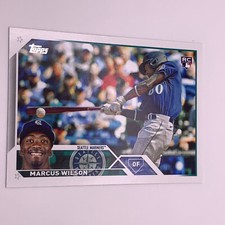 2023 Topps Series 1 Baseball Marcus Wilson Rookie Card #138 Mariners. rookie card picture