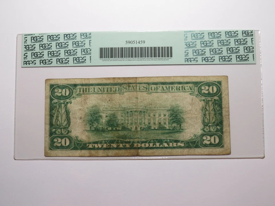 $20 1929 Parnassus Pennsylvania National Currency Bank Note Bill Ch. #7363 PCGS - Image 4 of 4