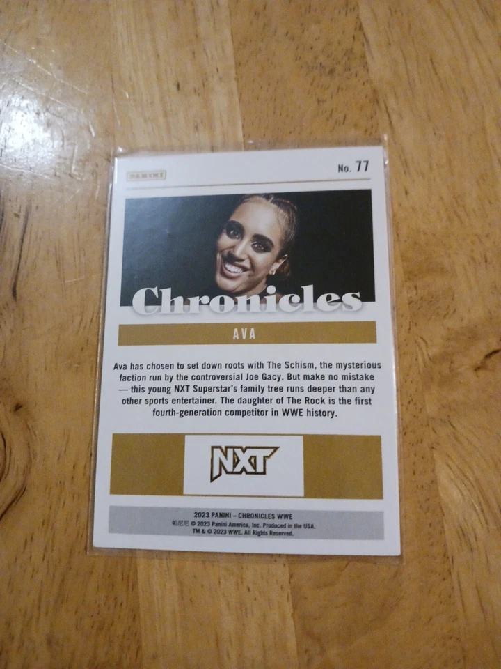 2023 Panini Chronicles WWE Ava Rookie Card - Image 2 of 2