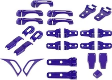 43x Full Set Exterior Door Hinge Cover Trim Kits For Wrangler JL 2018+ Purple