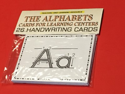 The Alphabets- Handwriting  - Cards for Learning Centers  26 Laminated Cards