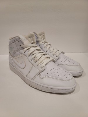 Nike Air Jordan 1 Retro Triple White Sneakers Shoes Men