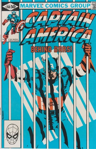 CAPTAIN AMERICA #260  BEHIND BARS VINTAGE 1981  MARVEL COMICS VF COND 8.0