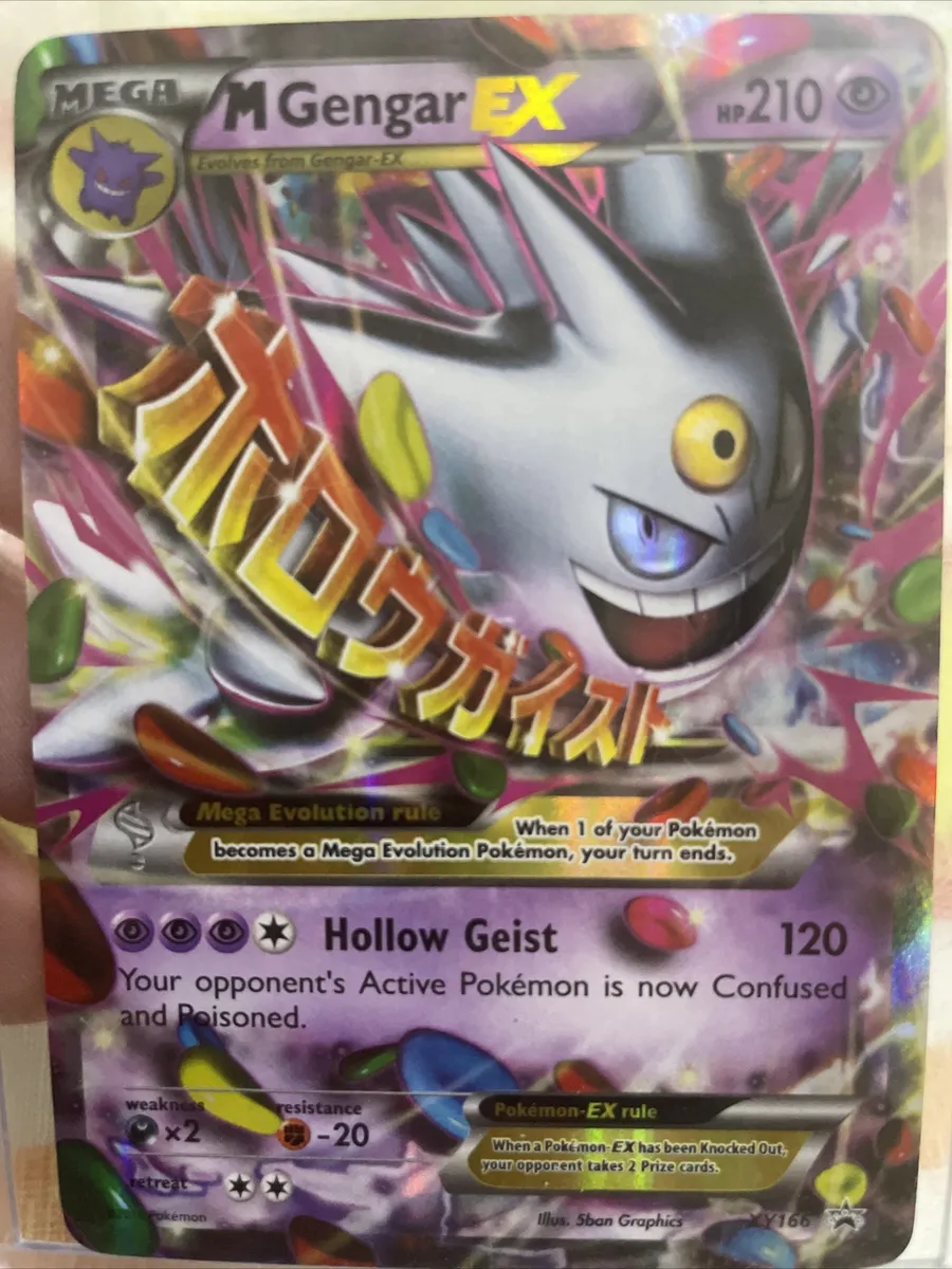 Mavin  Pokémon TCG Mega Gengar EX Black Star Promos XY166 Shiny Holo Rare