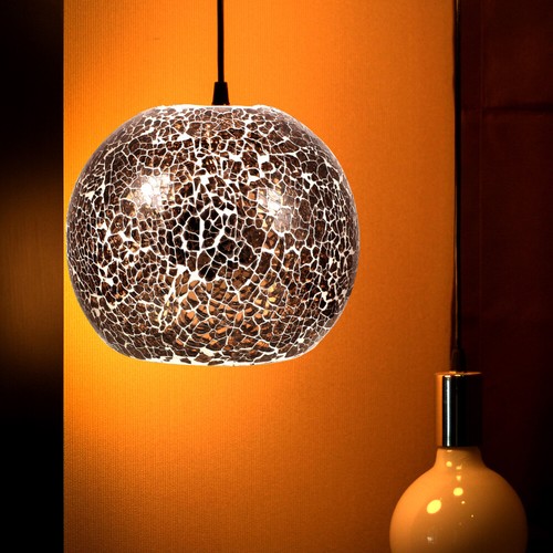 Small Lampshade Wall Light Shade E26/E27 Mosaic Glass Globe Desk Lamp Lampshade - Picture 9 of 12