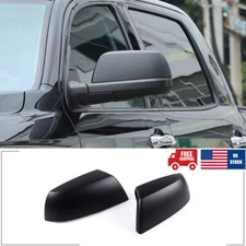 Matte Black Exterior Rearview Mirror Cover Trim Decor For Toyota Tundra/Sequoia