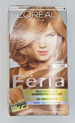 NEW L Oréal Féria Multi Faceted Shimmering Colour Dark Iridescent Blonde #72