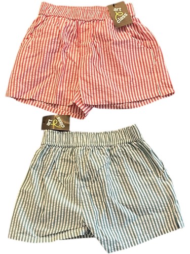Art Class Girl's Size Medium M (8) Striped Seersucker Shorts - LOT of 2 - Picture 7 of 7