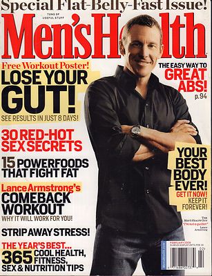Men's Health Magazine February 2009 Lance Armstrong 072417nonjhe
