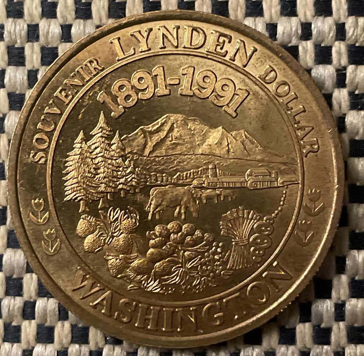1891 - 1991 Lynden WA Washington Souvenir Dollar (T2) | eBay