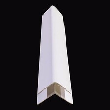 White 8mm Trims For Bathroom Wall Panels Shower Wall Ceiling Cladding PVC 2.6m