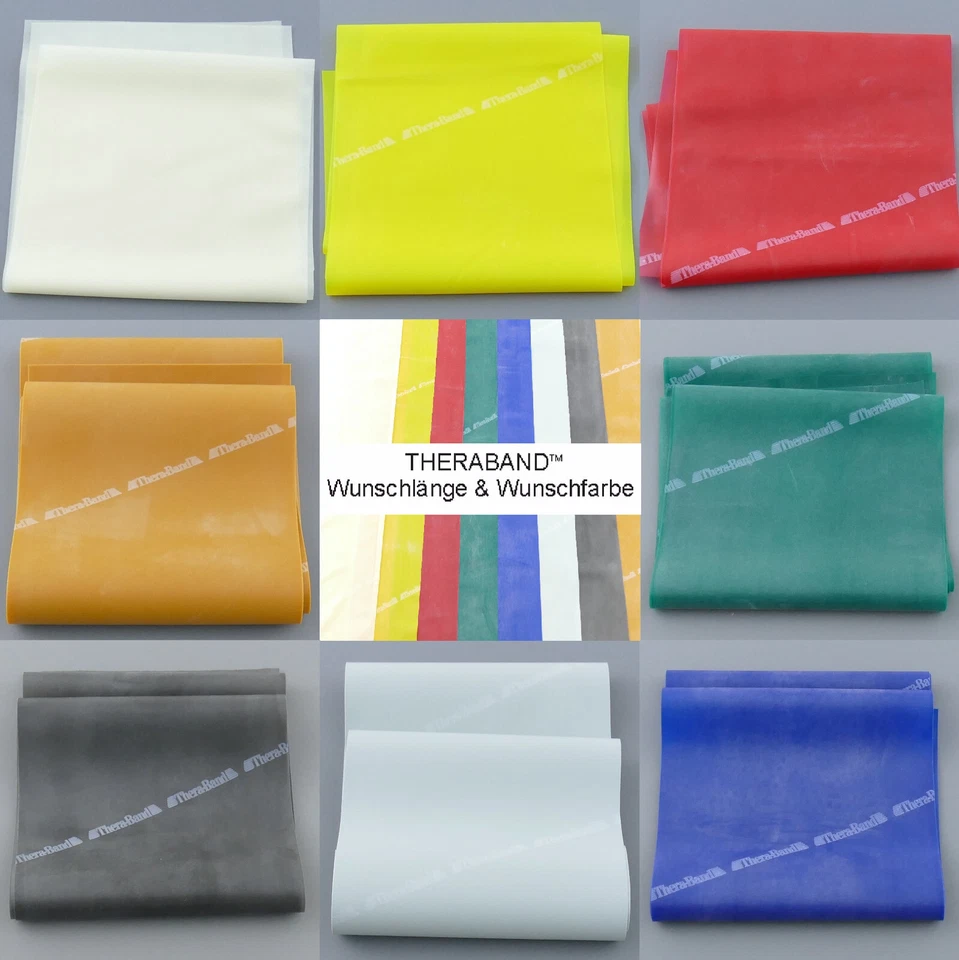 Original Thera-Band Theraband Übungsband Fitnessband Physioband 8 Farben - alle