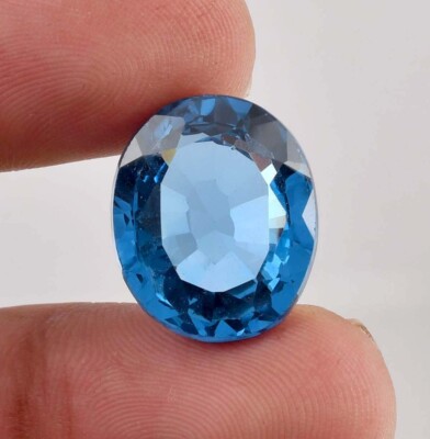 Flawless Natural 26.55Ct Ocean Blue Mozambique Tourmaline Gemstone GIT Certified