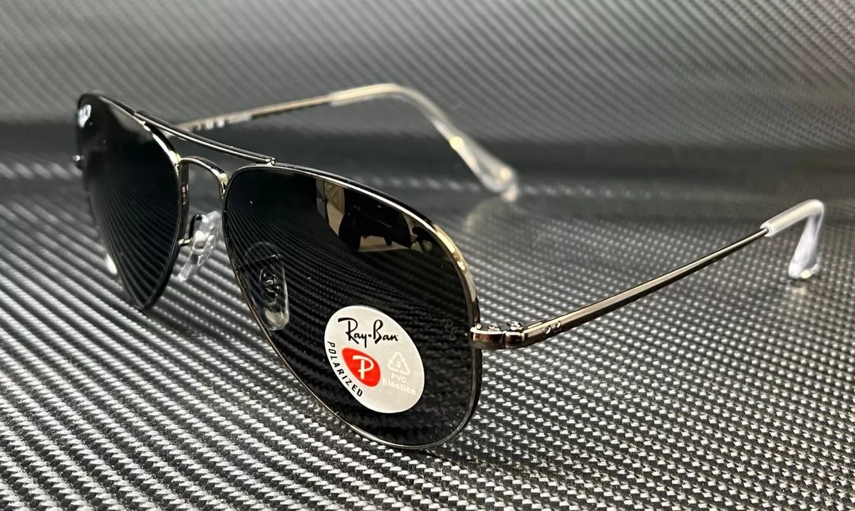 RAY BAN RB3689 004 48 Gunmetal Aviator 55 mm Unisex Sunglasses eBay