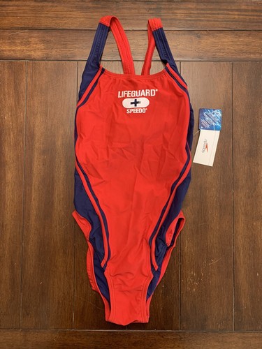 Buy New W s Speedo Womens Life Guard Super Pro One Piece Swimsuit Red Size 1238 Online In Bahrain
