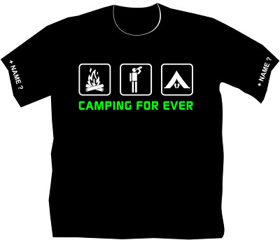 Camping T-Shirt Camper Caravan Wohnmobil Zeltplatz Urlaub Reisen Saison Zelten 2