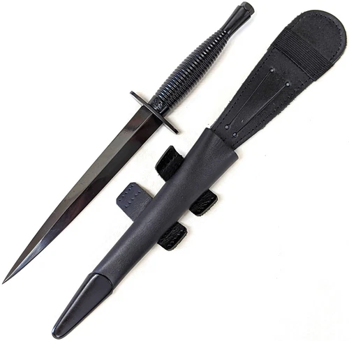 Australian army commando dagger with leather sheath UK made J Nowill Sheffield