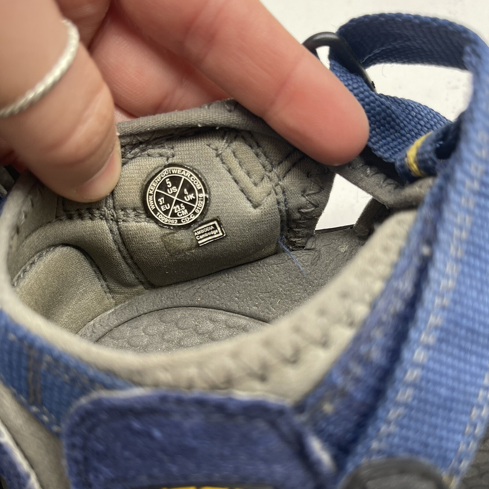 Sandali da trekking Keen Newport H2 blu impermeabili per bambini taglia 5 1009962*