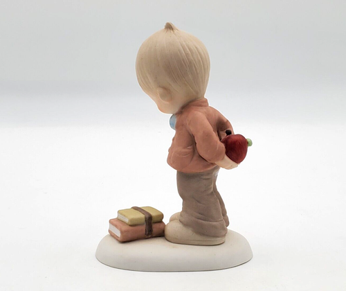 Precious Moments It's What's Inside That Counts Boy w Books - E-3119 w Box - Afbeelding 4 van 6