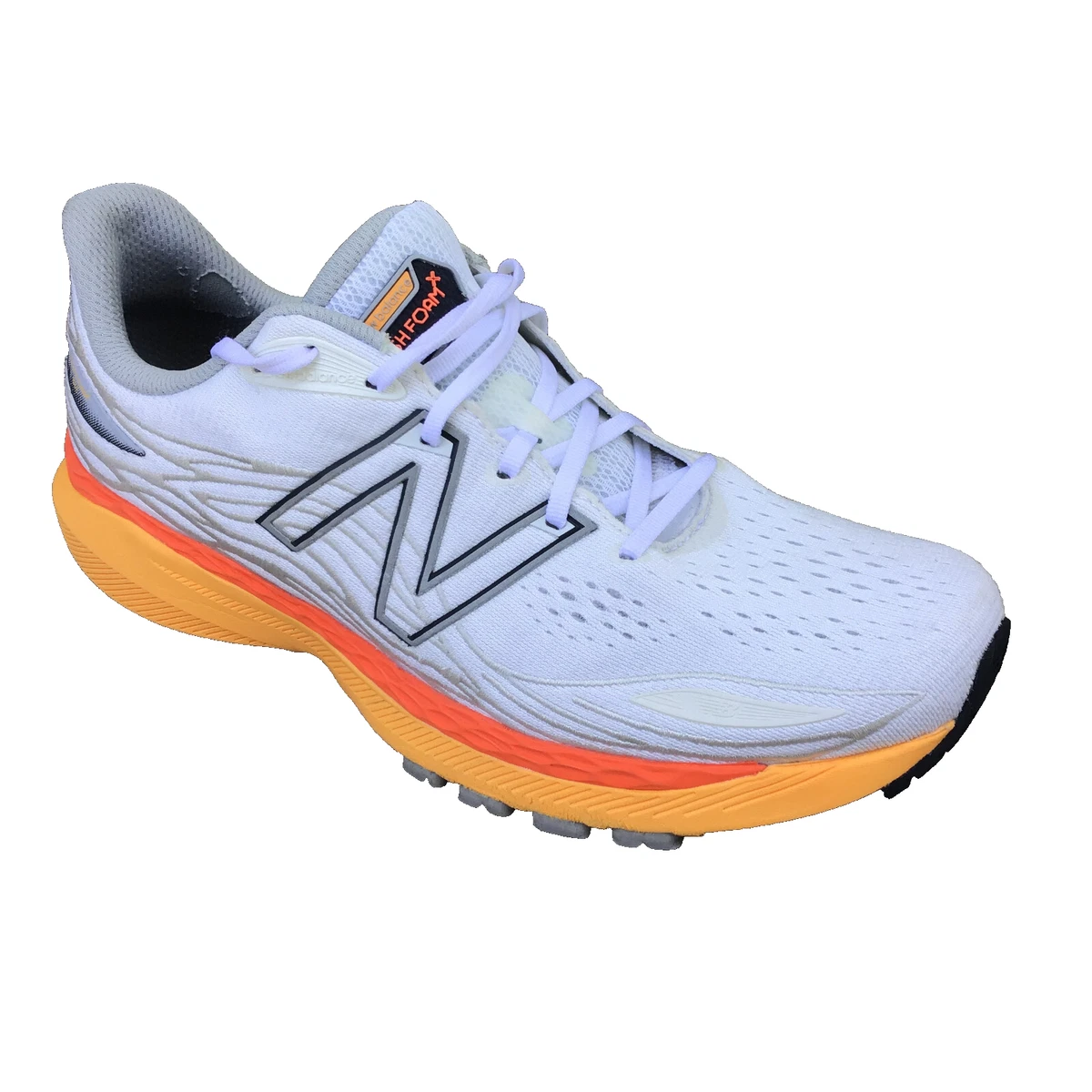 New Balance Fresh Foam 860v12 White Vibrant Orange for Sale  display picture 3