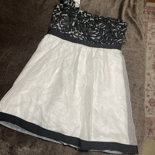 Women’s City Chic Black And White Lace Sequin Dress Size M